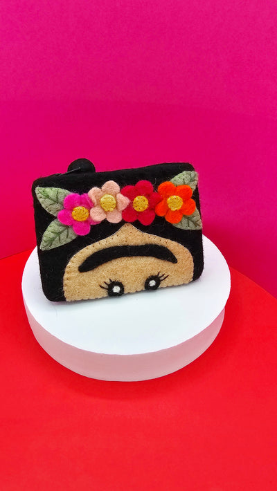 Frida Kahlo Felt Coin Purse