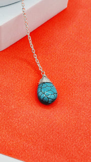 Matika Turquoise Lariat Necklace