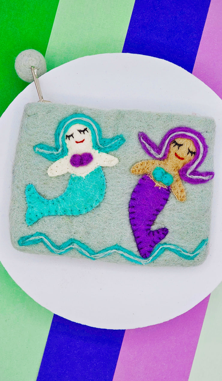 Mermaid Felt Coin Purse