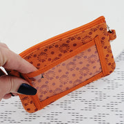 Nasreen ID Pouch with Keyring Saffron