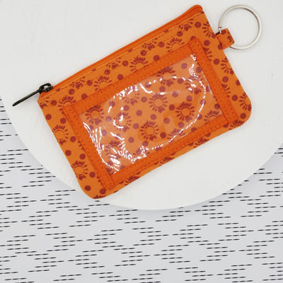Nasreen ID Pouch with Keyring Saffron