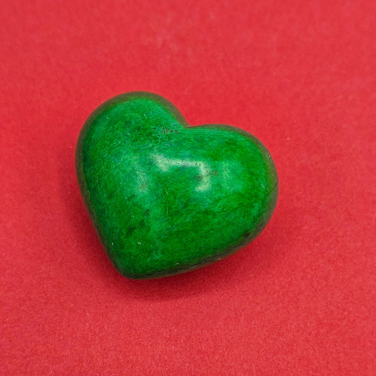 Soapstone Heart Dark Green
