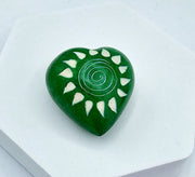 Soapstone Heart Designs Dark Green