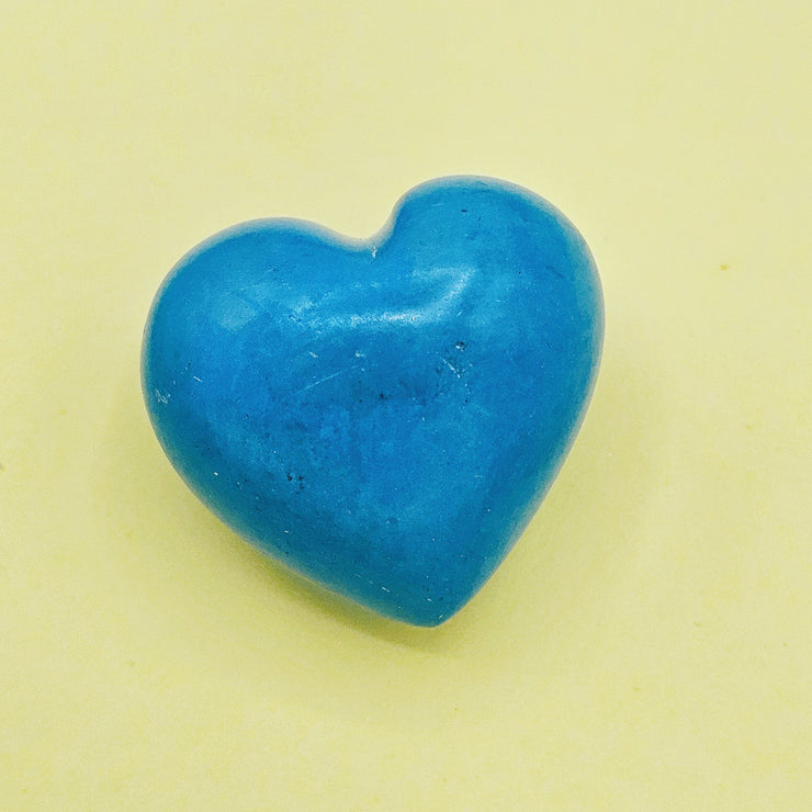 Soapstone Heart Light Blue