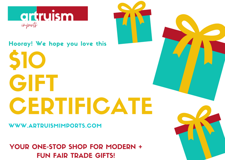 Artruism Imports $10 Gift Certificate