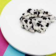 Mary Hair Scrunchie Black and White